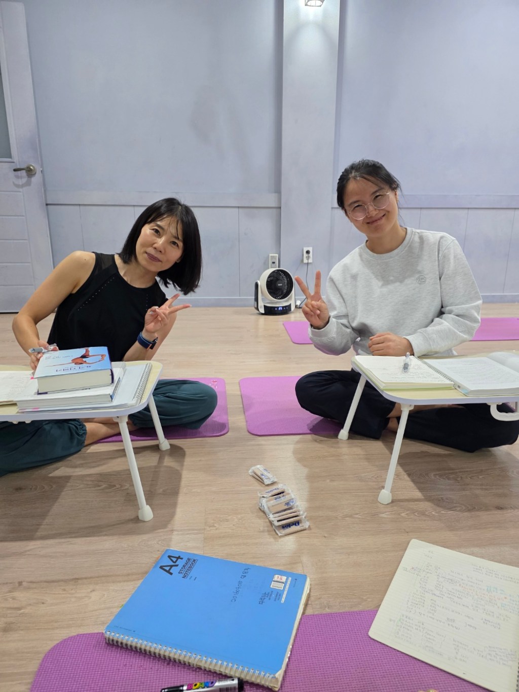 Halasana & Sarvangasana Alignment Practice with Elastic Band | RYTK300 at 부산 문현동임은주쁘라나요가